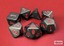 Polyhedral 7-Dice Set CHX25418 - Opaque Black/Red